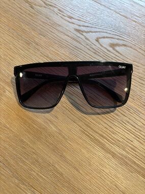 Quay Australia Black Shield Sunglasses
